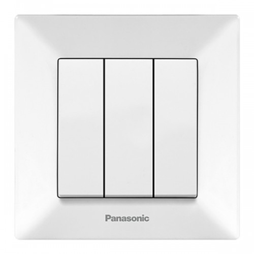 Выключатель 3-кл (в сборе) белый Panasonic Arkedia  (WMTC00152WH-BY)