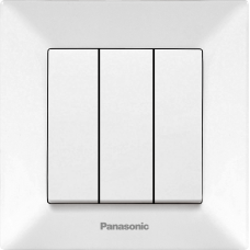 Выключатель 3-кл белый