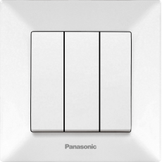 Выключатель 3-кл белый