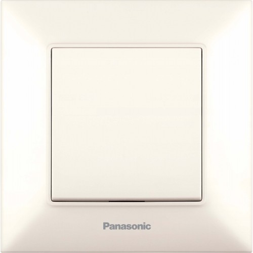 Выключатель 1-кл кремовый (без рамки) Panasonic Arkedia Slim (wntc00012BG)