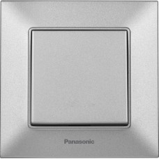 Выключатель 1-кл серебристый