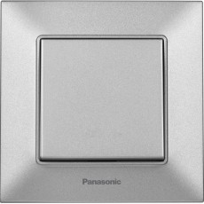 Выключатель 1-кл серебристый