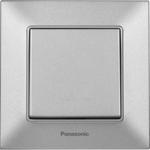 Выключатель 1-кл серебристый Panasonic Arkedia Slim (WNTC00012SL)