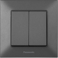 Выключатель 2-кл дымчатый