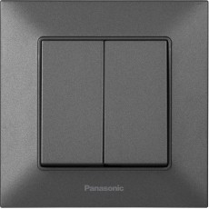 Выключатель 2-кл дымчатый