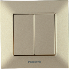 Выключатель 2-кл бронзовый