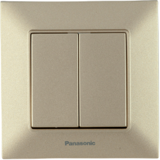 Выключатель 2-кл бронзовый