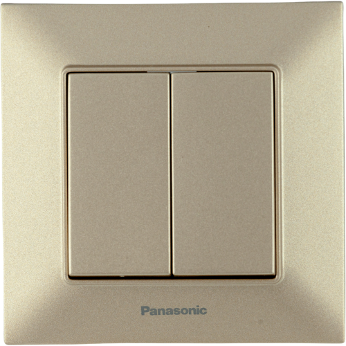 Выключатель 2-кл бронзовый Panasonic Arkedia Slim (WNTC00092BR)