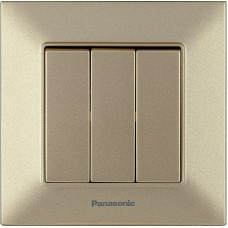 Выключатель 3-кл бронзовый