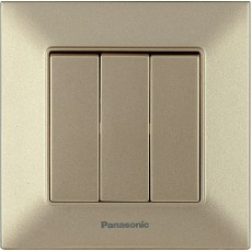 Выключатель 3-кл бронзовый