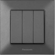 Выключатель 3-кл дымчатый