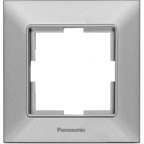 Рамка 1 пост серебристая Panasonic Arkedia Slim (WNTF08012SL)