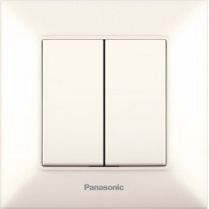 Выключатель 2-кл кремовый (без рамки)