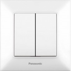 Выключатель 2-кл белый (без рамки)