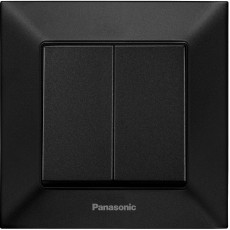 Выключатель 2-кл чёрный