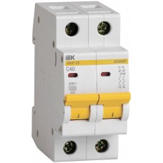 Автоматический выключатель 2P C 40А 4,5кА IEK