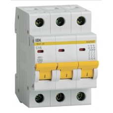 Автоматический выключатель 3P C 16А 4,5кА IEK