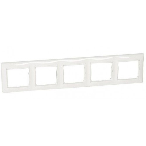 Рамка 5 постов постов горизонтальная белая Legrand Valena Classic (774455)