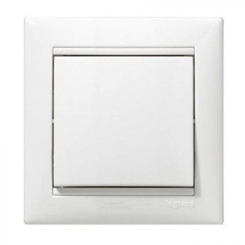 Кнопка звонка белая (без рамки) Legrand Valena Classic (774411)