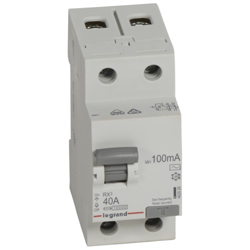 УЗО электромеханическое 2P 40A 10kA 100mA тип AC Legrand RX3 (402029)