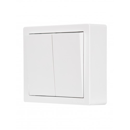 Выключатель 2-кл  Panasonic Leto (752-0200-101)