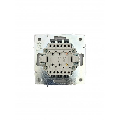Кнопка звонка белый безвинтовой зажим (10шт/120шт) Lezard Zima (704-0288-103QC)