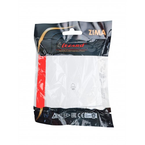 Кнопка звонка белый безвинтовой зажим (10шт/120шт) Lezard Zima (704-0288-103QC)