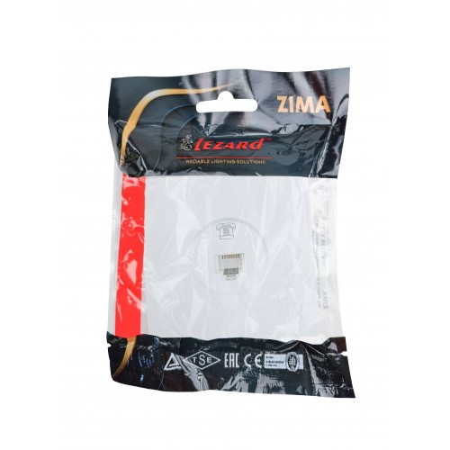 Розетка телефонная евро белая (10шт/120шт) Lezard Zima (704-0288-137)