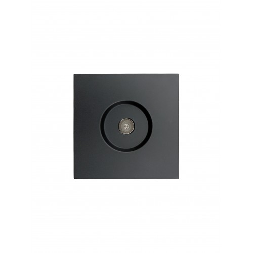 Розетка ТВ оконечная черный бархат (10шт/120шт) Lezard Zima (704-4288-130)