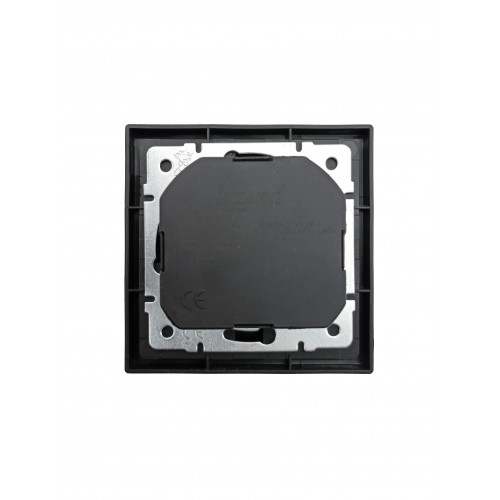 Розетка с/з TC + USB разъем черный бархат (10шт/120шт) Lezard Zima (704-4288-181TC)