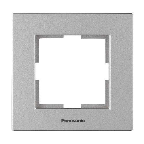 Рамка 1-постовая серебро Panasonic Karre plus (WKTF08012SL-BY)