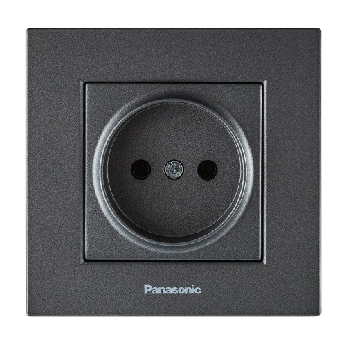 Розетка (без рамки) дымчатый Panasonic Karre plus (WKTT02012DG-BY)