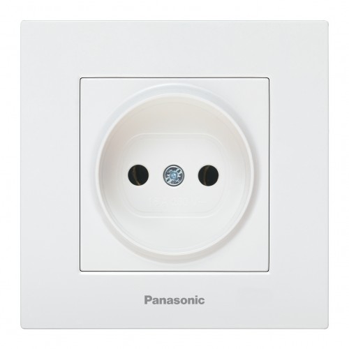 Розетка белая (без рамки)  Panasonic Karre plus (WKTT02012WH-BY)