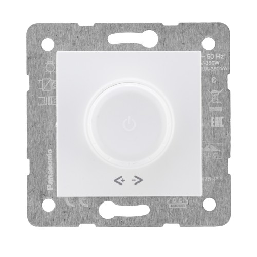 Светорегулятор RC 40-400 Вт (без рамки) белый Panasonic Karre plus (WKTT05252WH-RU)
