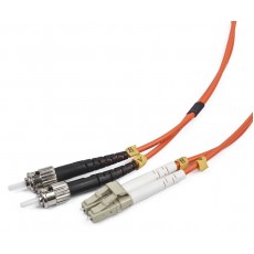 Двунаправленный мультимодовый оптоволоконный кабель, LC/ST, (50/125 OM2), 1 м. 