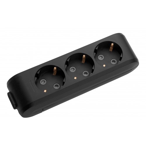 Колодка 3рз (черная) Viko Multi-Let (90134300)
