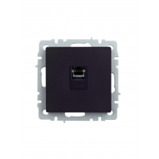 Розетка компьютерная RJ45 кат.5E РК10-БрЧ черный IEK