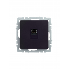 Розетка компьютерная RJ45 кат.5E РК10-БрЧ черный IEK